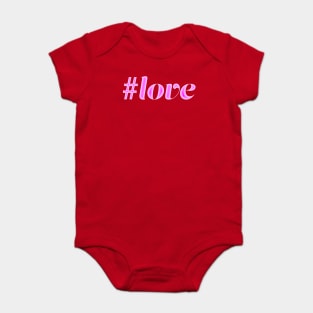 Hashtag love Baby Bodysuit